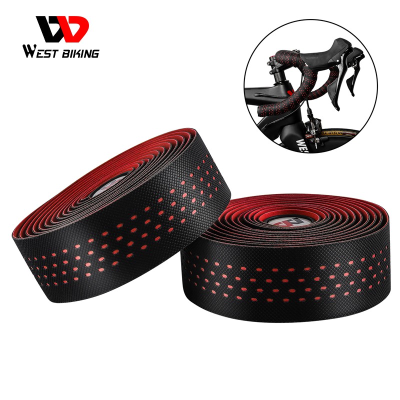 Băng Quấn Tay Lái Xe Đạp WEST BIKING Mềm Với 2 Đầu Chặn Cho Xe Đạp Leo Núi