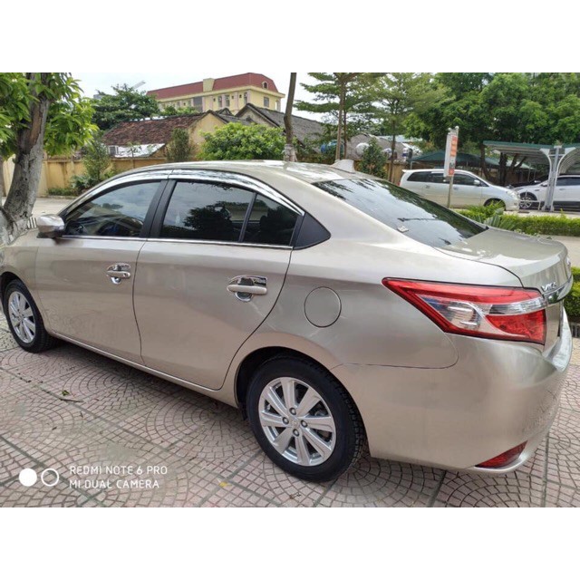 [Mã LIFEAUMAY giảm 10% tối đa 30k đơn 150k] Vè che mưa xe Toyota Vios 2014- 2022 mạ crom cao cấp, chính hãng Autoclover