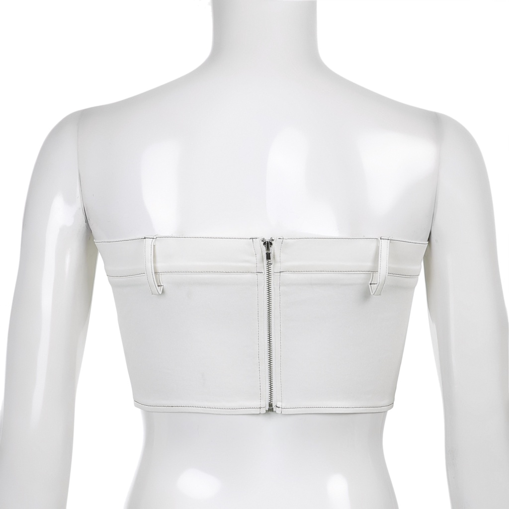 Áo ngực Dáng Ôm Hở Lưng Có Khóa Kéo Thời Trang Mùa Hè