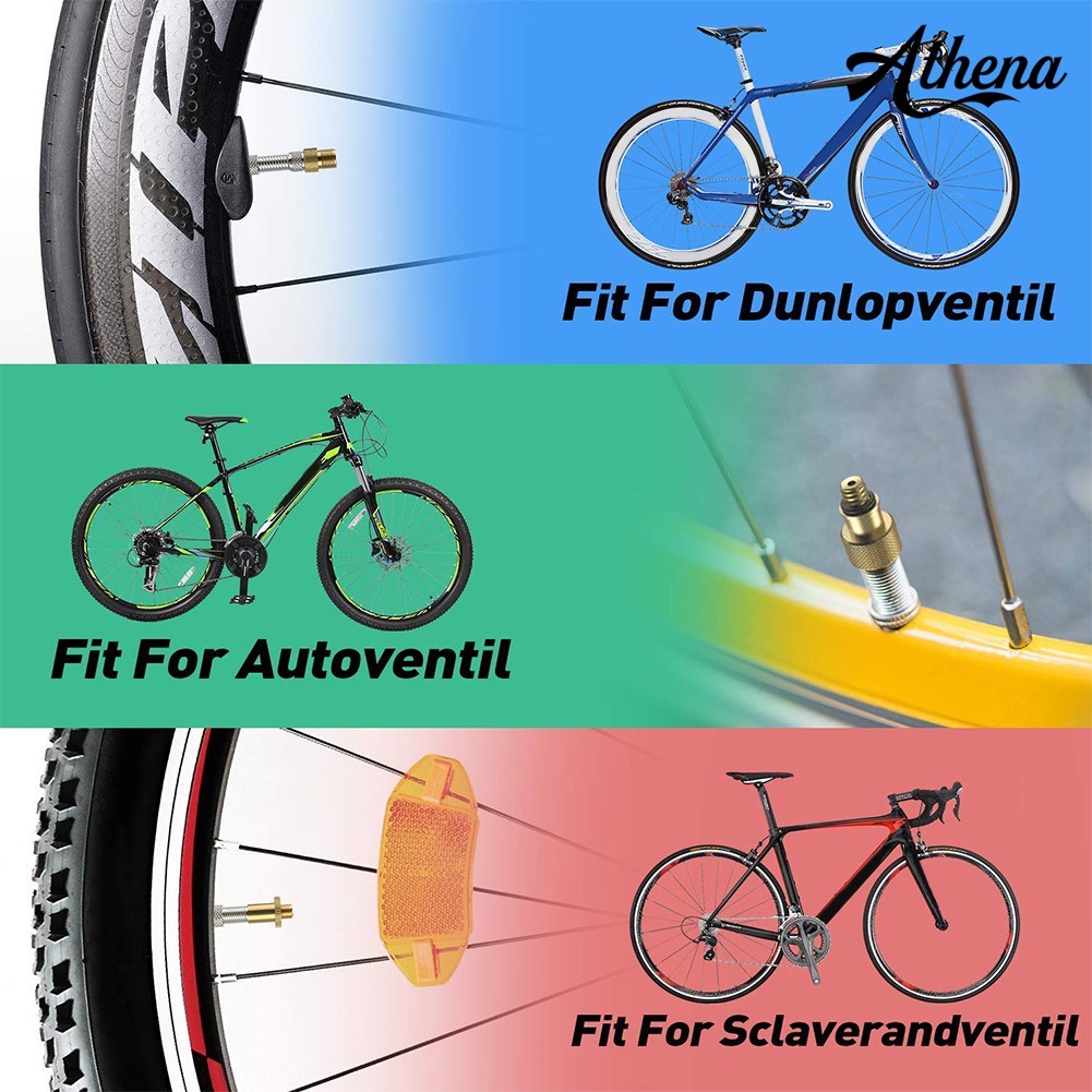 Bộ 14 Đầu Chuyển Đổi Van Bơm Hơi SV AV DV Kèm 10 Vòng Niêm Phong