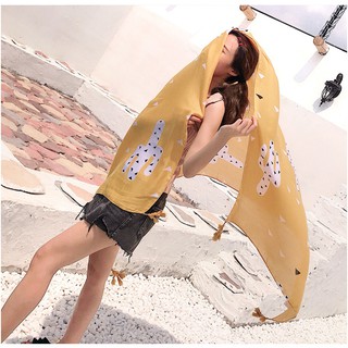 Khăn choàng boho mẫu lông công siêu xinh