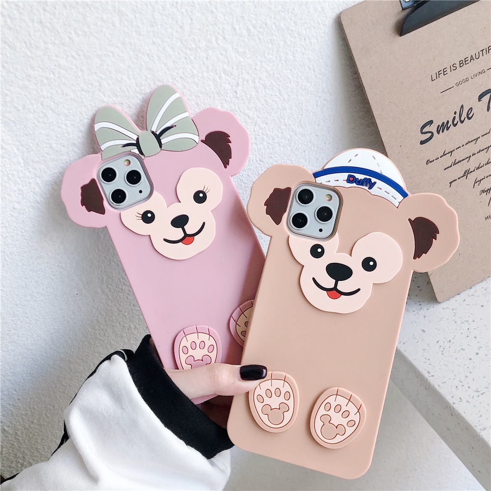 Ốp điện thoại hình gấu Stella Duffy Shirley May bảo vệ cho iPhone 11 ProMax 11 Pro 11 X XS Max XR 7P 8P 7 8