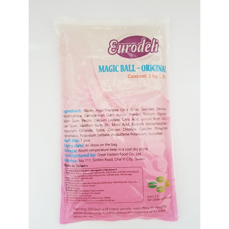 Trân Châu 3Q Caramel / Ngọc Trai 2Kg, Nguyên Liệu Pha Trà Sữa