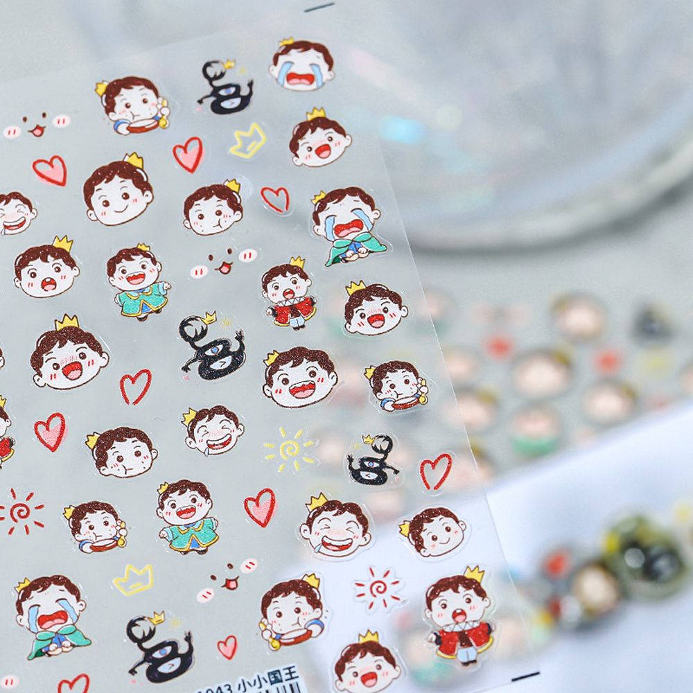 [Hàng mới về] Miếng dán trang trí móng tay hình động vật hoạt hình thời trang diy