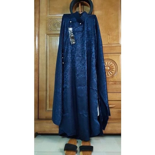 Áo Ngũ Thân Lụa Gấm Vân Chìm,Áo Tấc Nam Tay Thụng Cao Cấp Thời Nguyễn