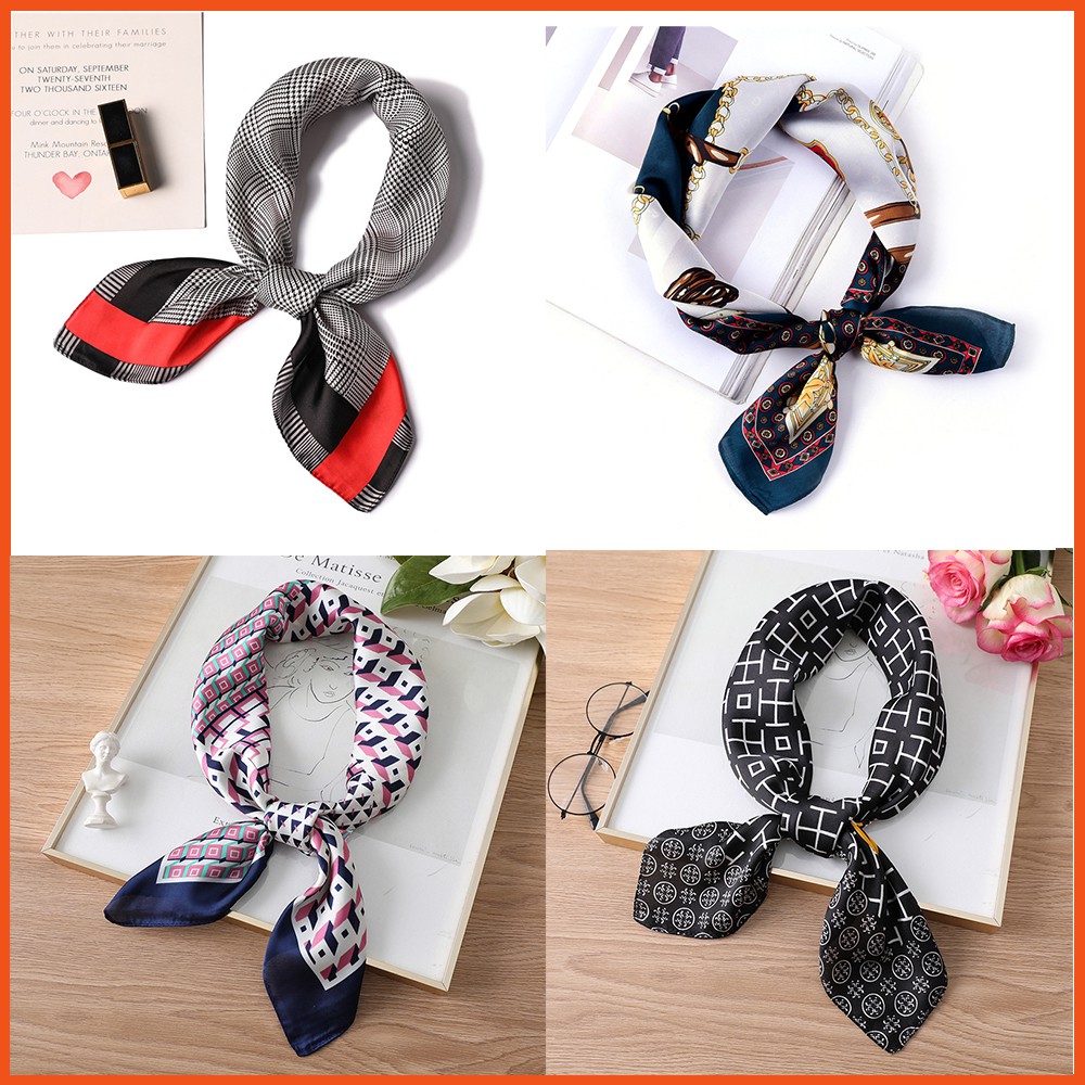 Khăn Lụa Vuông - Khăn Turban Vuông Size 70x70CM Mẫu Mới Nhất Cho Nàng