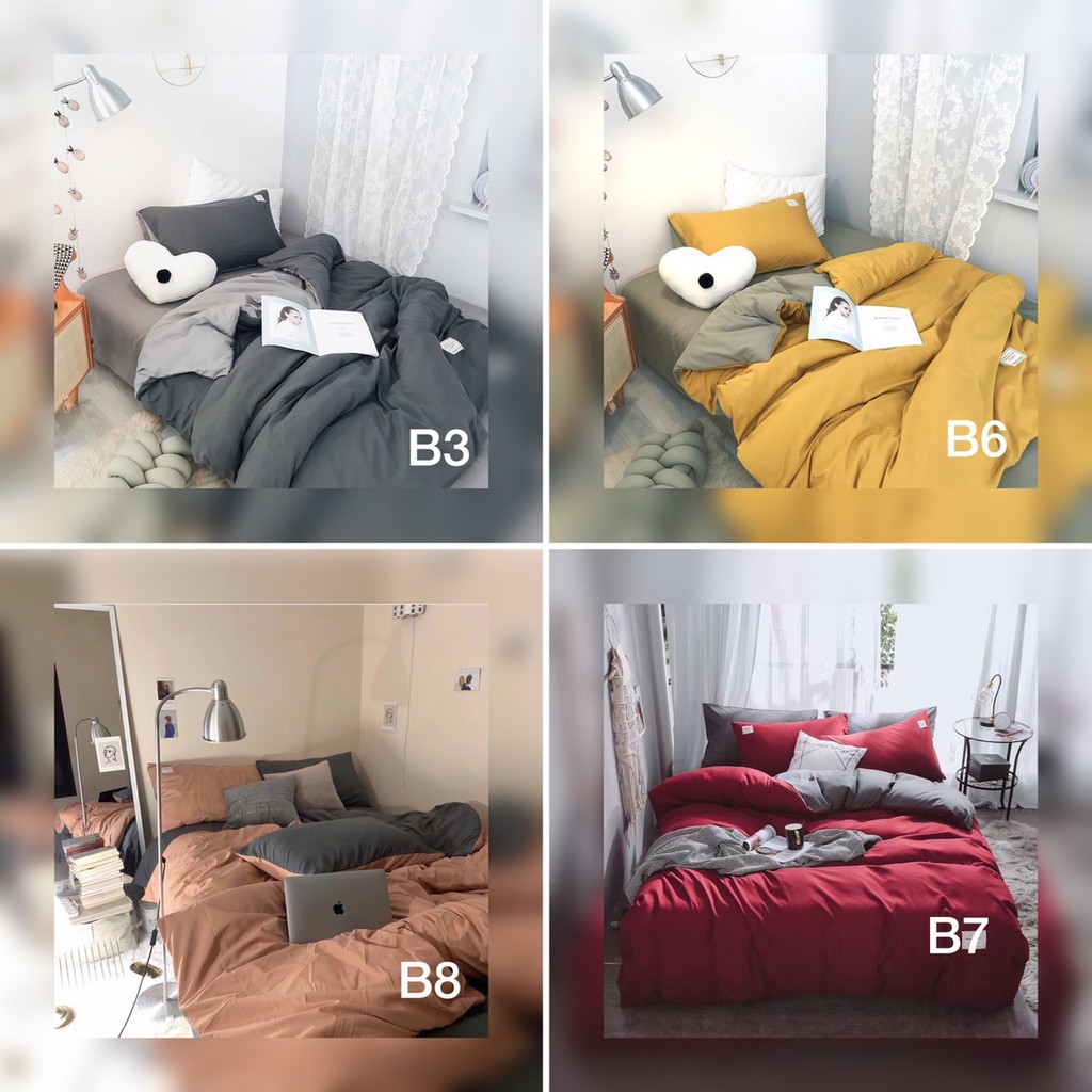 Bộ Chăn Ga Gối Cotton TC Cao cấp_Đã Kèm Ruột Chăn Trần Bông