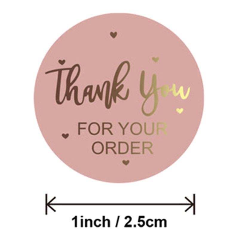 Set 500 Miếng Dán Chữ Thank You Dành Cho Trang Trí