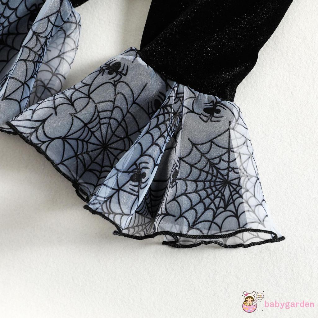 Set Đồ Mùa Hè 2 Món Gồm Áo Cổ Yếm Phối Ren + Quần Ống Loe Cho Bé Gái 3-24 Tháng Tuổi