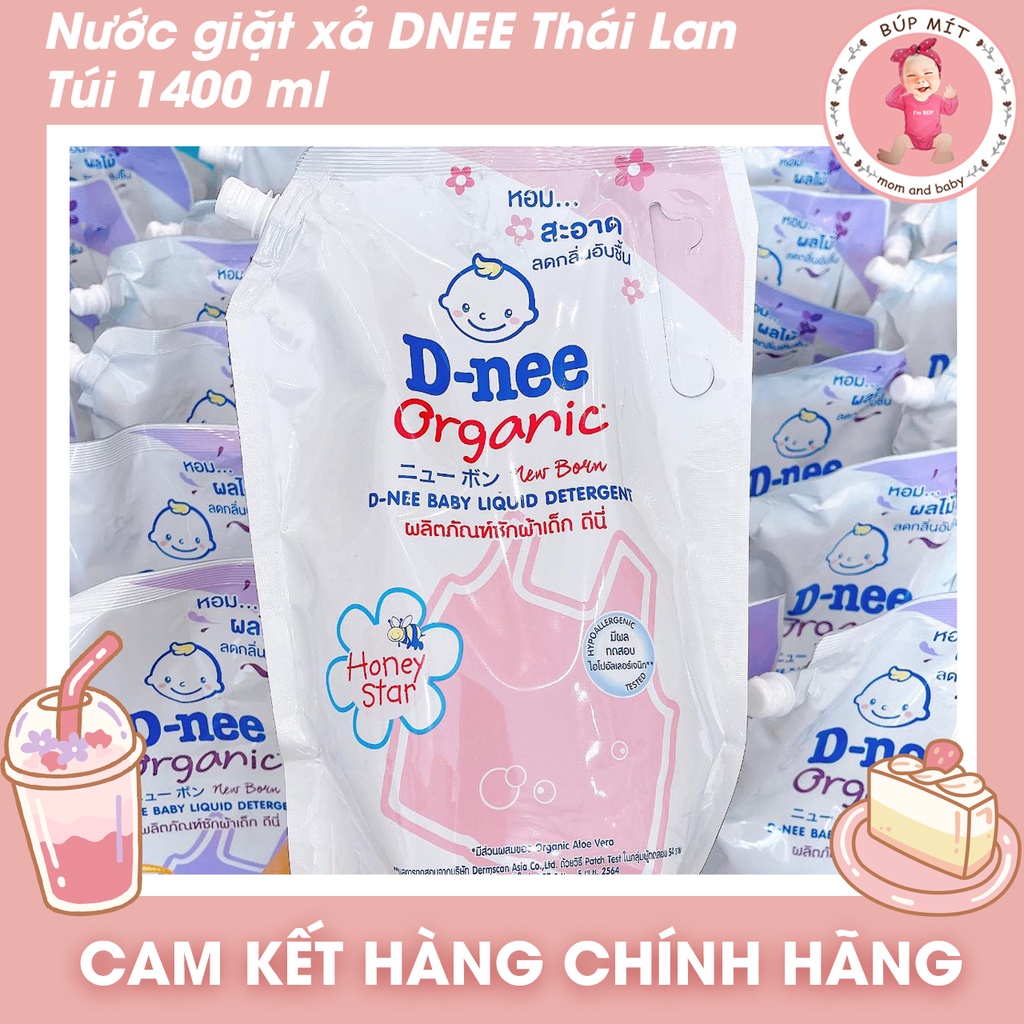 Nước Giặt xả Dnee Thái Lan Túi To 1400ml, Hàng Nhập Khẩu Thái Lan chính Hãng, Công ty Đại Thịnh