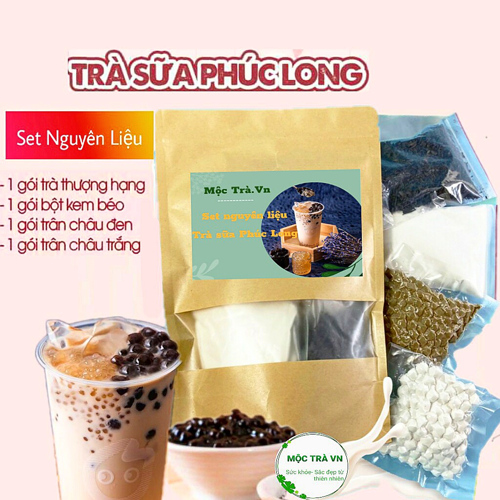 Trà sữa Phúc Long, trà sữa Thái Xanh, nguyên liệu tự pha, Thái đỏ