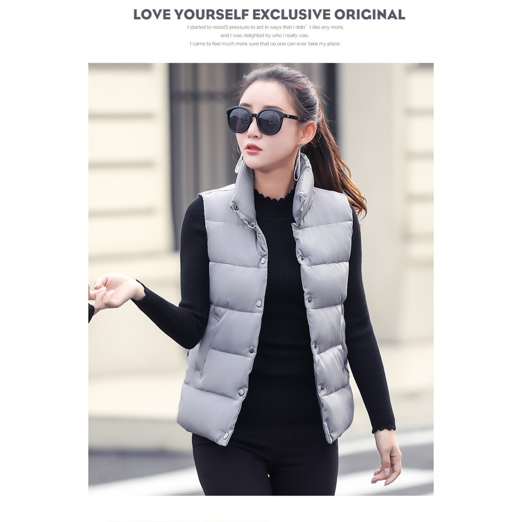 Sẵn-oder áo khoác phao gile size M xám