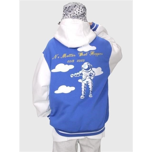 Áo Khoác Bomber O2 A Vải Nỉ Bông Form Rộng Ulzzang Unisex