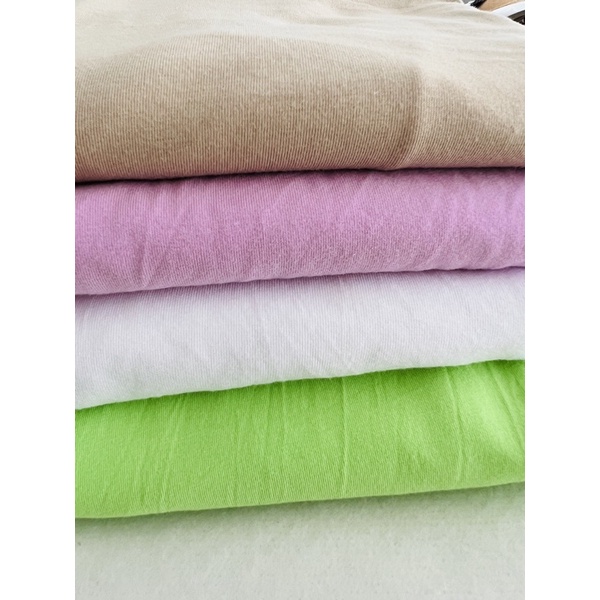 Vải thun cotton 4c tông màu sáng