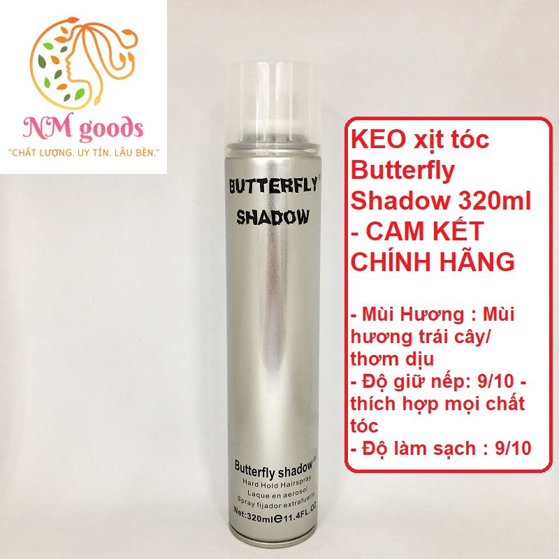 KEO xịt tóc Butterfly Shadow 320ml