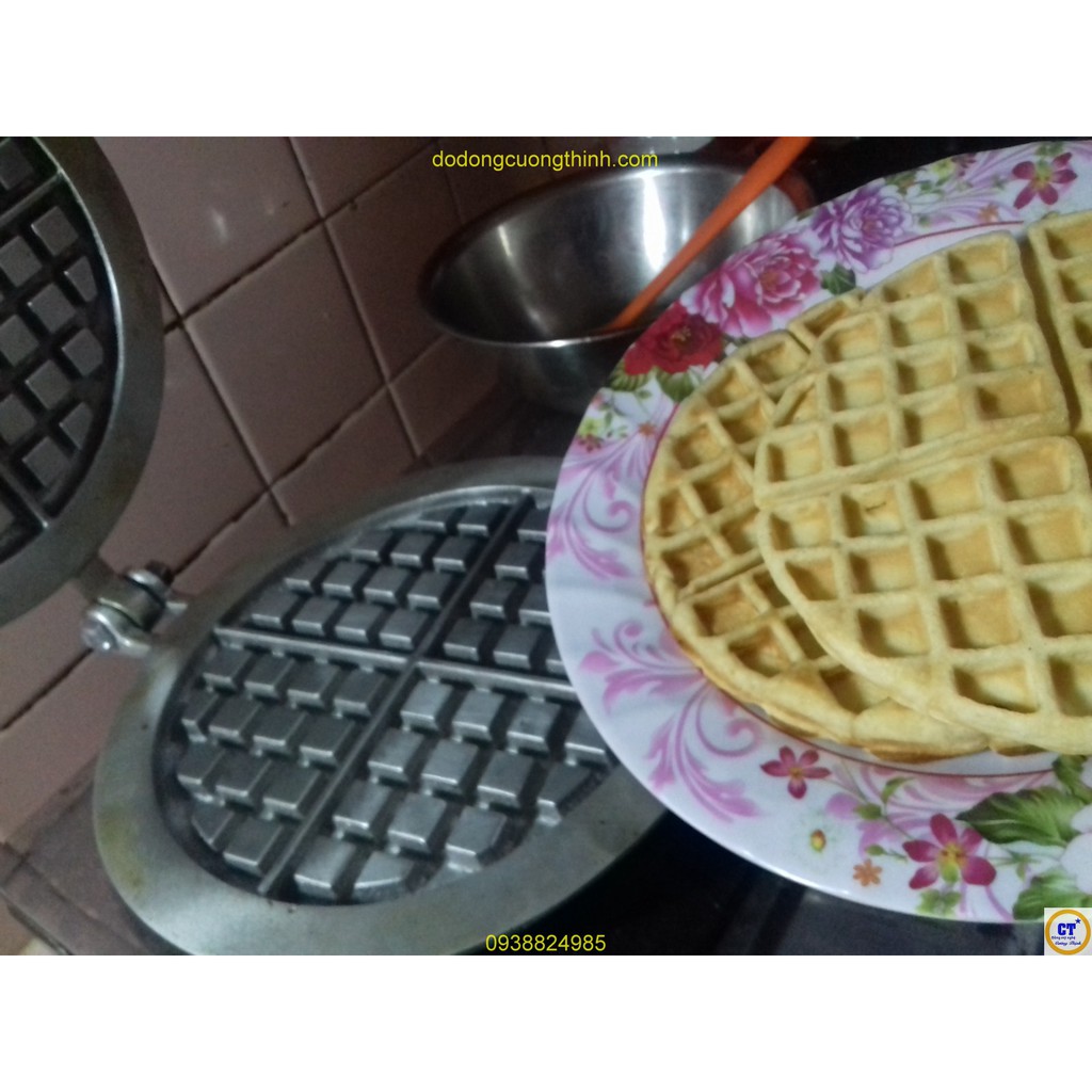 Khuôn kẹp dầy Waffle Lớn