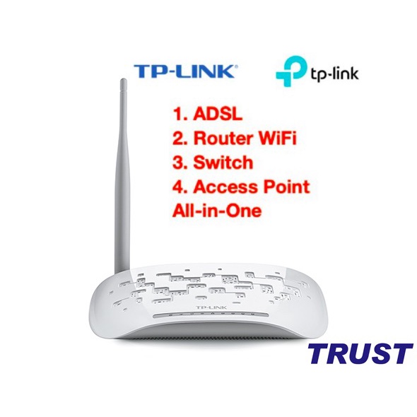 ADSL Modem Router TP-Link - TD-W8951ND TD-W8950N- chính hãng