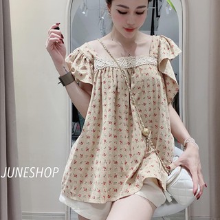 Sét áo hoa pha ren cánh tiên kèm quần sooc đùi hàng cao cấp