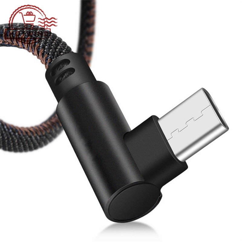 Dây cáp sạc nhanh góc 90 độ đầu USB 3.1 Type C