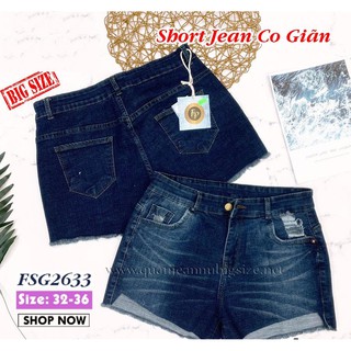 💯 quần short jean bigsize co giãn fsg2633 💯