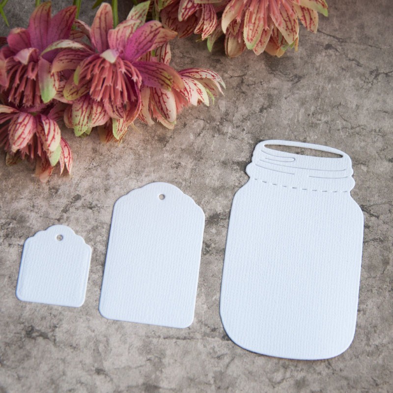 Khuôn Cắt Giấy Làm Từ Kim Loại Hình Bình Điều Ước Trang Trí Scrapbook