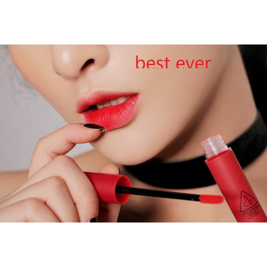 Son kem lì 3ce velvet lip tint màu đỏ thuần mã best ever