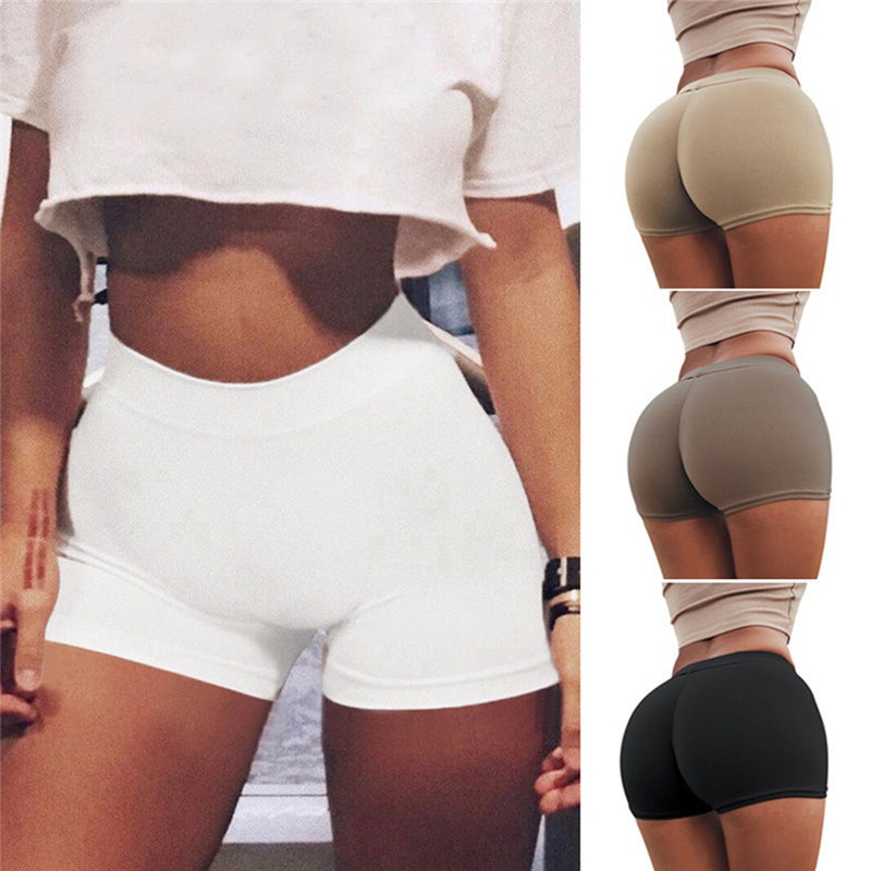 MACasual Yoga Shorts for Women Summer Shorts Fashion Sports Shorts Gym Workout Waistband Skinny Shorts Pants Cotton Yoga Shorts | BigBuy360 - bigbuy360.vn