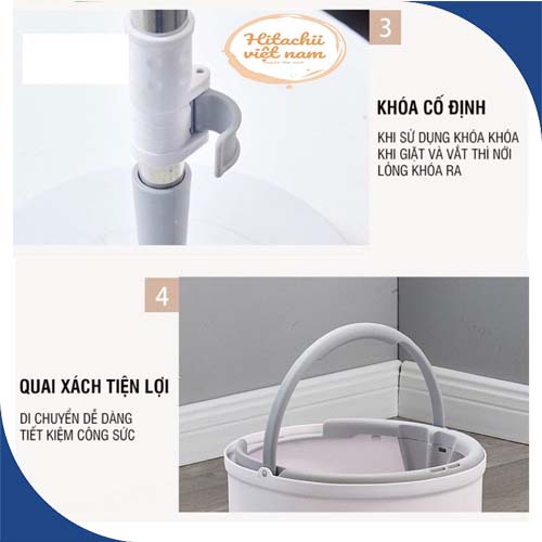 Chổi Lau Nhà K8 Hiện Đại Thông Minh Tự Tách Chất Bẩn, Bộ Cây Lau Nhà Chổi Lau Nhà Tự Vắt 360 Độ Chính Hãng Tặng Bông Lau