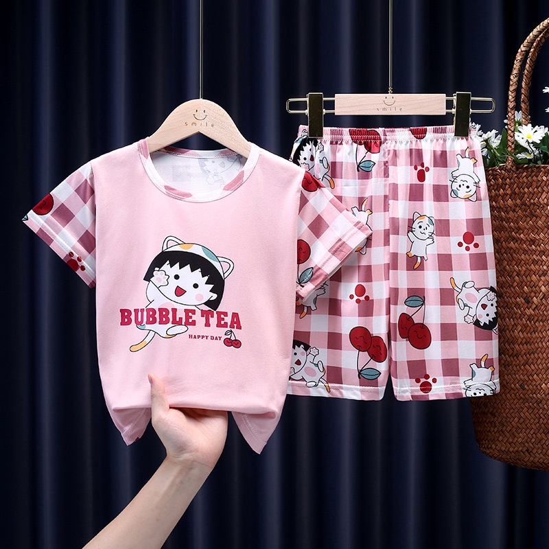 Bộ Đồ Ngủ Kiểu Công Chúa In Hình Pikachu Doraemon Dễ Thương Cho Bé Gái