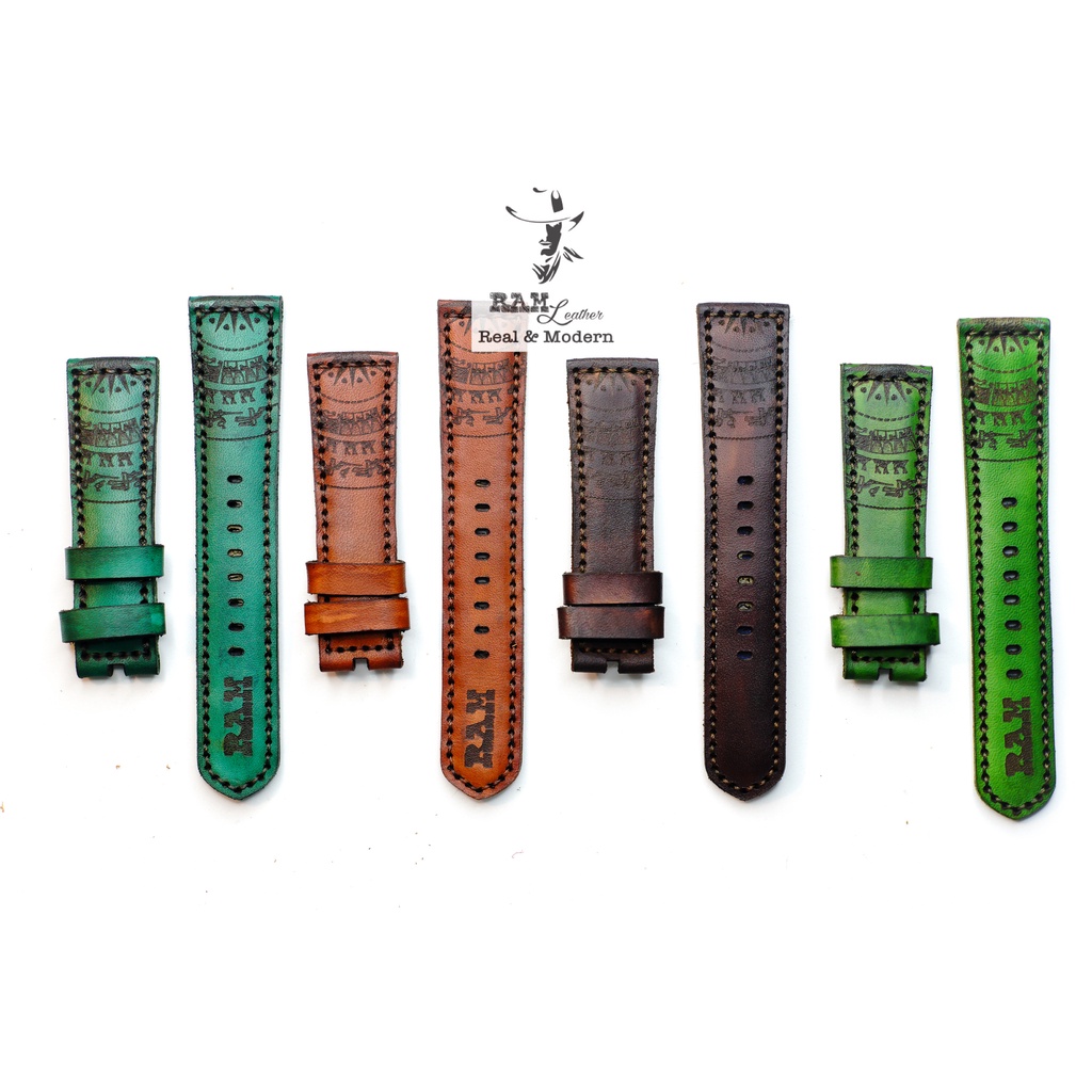 Bộ sưu tập Dây đồng hồ RAM Leather vintage Trống Đồng Việt Nam da bò Italia Vegtan cao cấp