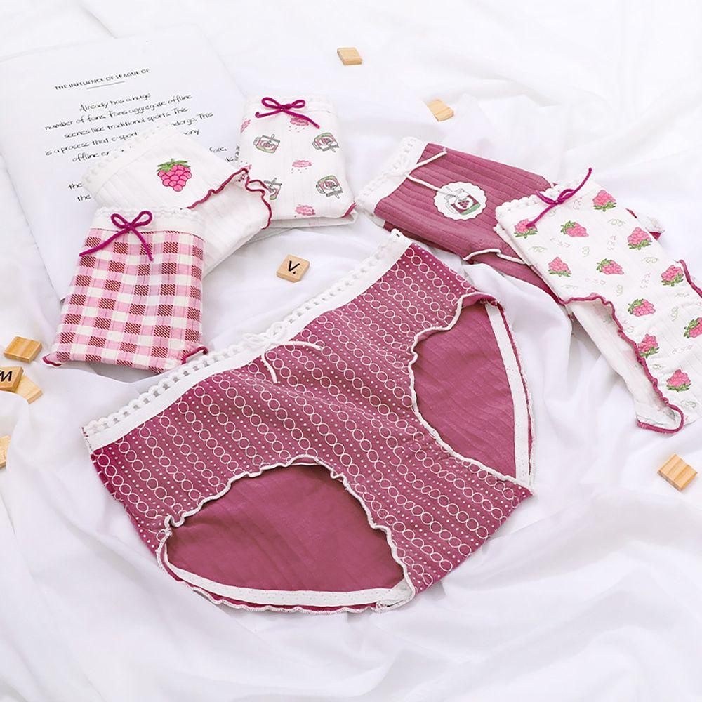 Quần Lót Cotton Phối Ren Quyến Rũ Cho Nữ