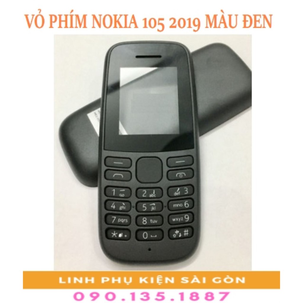 VỎ PHÍM NOKIA 105 2019  MÀU ĐEN
