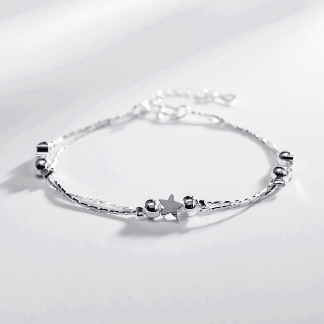 Lắc chân, lắc tay bạc ITALIA S925 ( có khắc dấu s925) hình ngôi sao | BigBuy360 - bigbuy360.vn