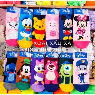 Vớ hoạt hình stitch - pooh - sulley - mike - lotso ( đvt: 1 đôi)