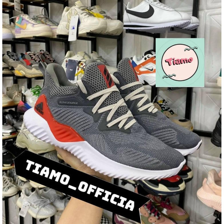 giày thể thao sneaker TIAMo mã anpha má đỏ thấp cổ mẫu mới 2021