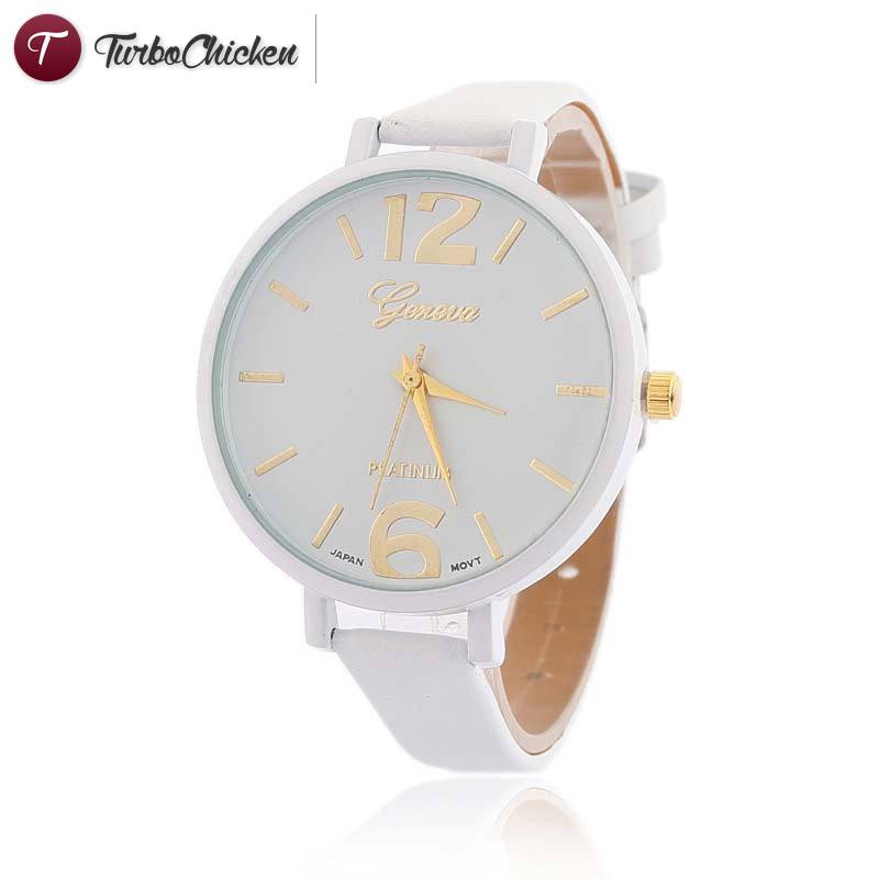 【COD】 Women Watch Candy Jelly Color Genuine Leather Analog Dress Wrist Watch