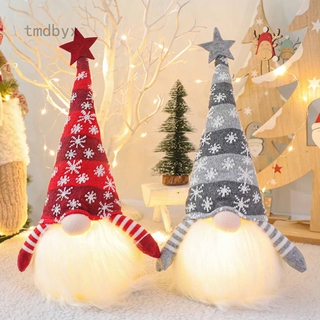 Tmdbyx HANDMADE Thú Nhồi Bông Hình Ông Già Noel Có Đèn Led Dễ Thương