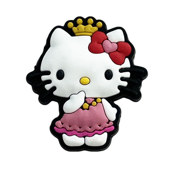 Nút Gắn Jibbitz, Sticker Trang Trí Giày Dép Hình Hello Kitty