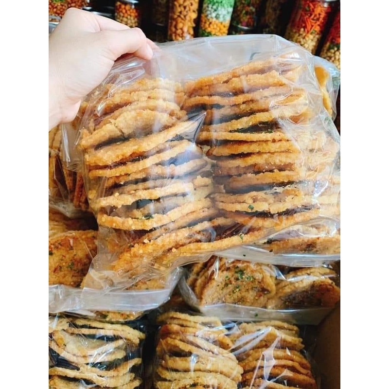 500GR cơm cháy mắm hành nguyên miếng giòn thơm_ĐẶC SẢN ĐẮK LẮK