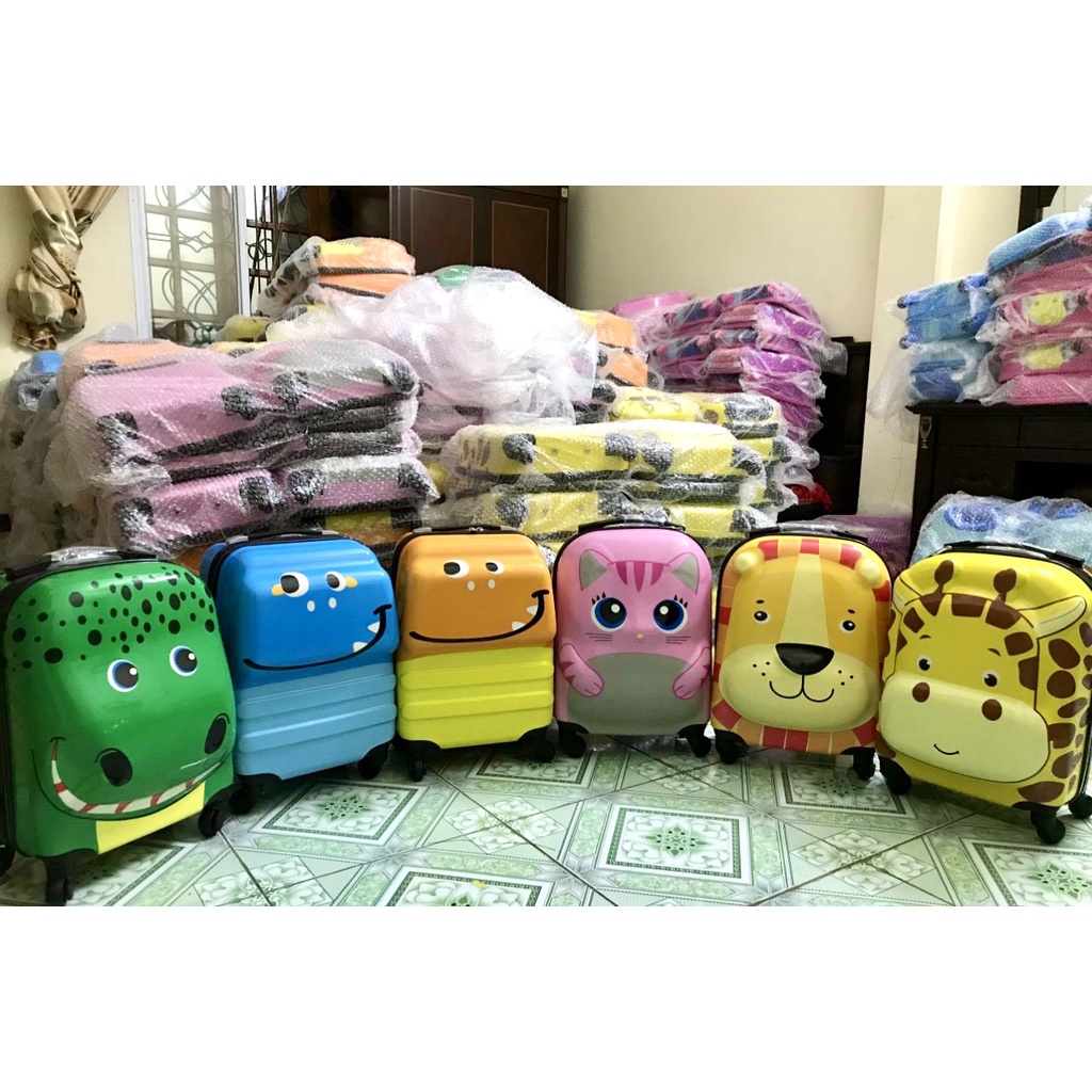 VALI HÌNH ĐỘNG VẬT Cao cấp 4 bánh