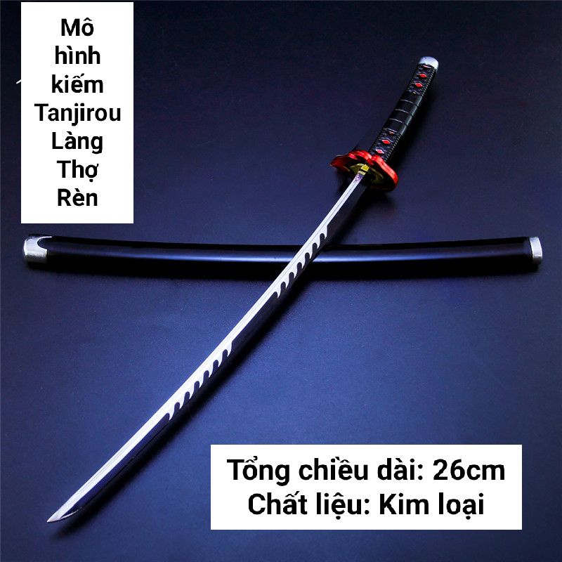 Mô hình trưng bày Kiếm Kimetsu No Yaiba Bằng Hợp Kim Không Gỉ - Tanjirou Làng Thợ Rèn