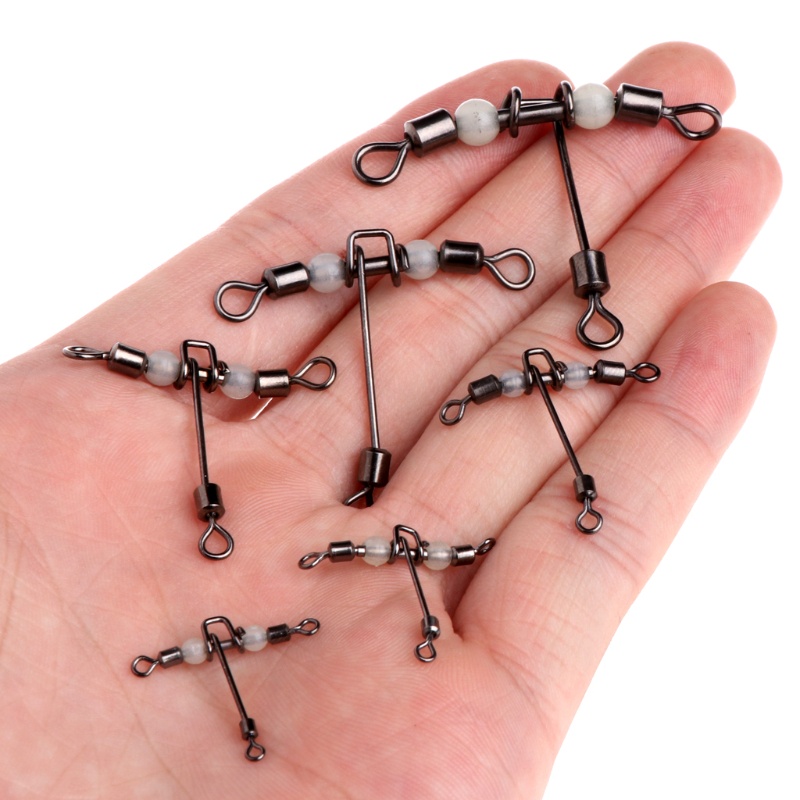 Set 5 Phụ Kiện Câu Cá Xoay 3 Chiều Hình Chữ T Màu Dạ Quang