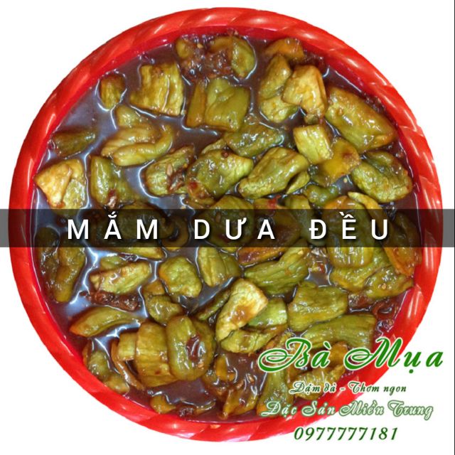 MẮM DƯA ĐỀU 450G - MẮM BÀ MỤA