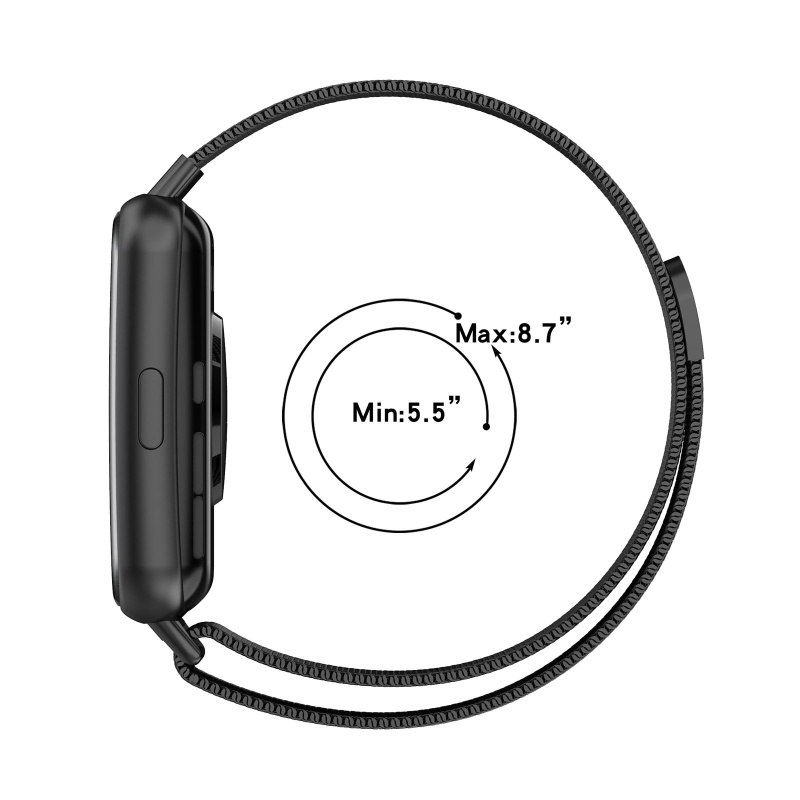 Dây Đeo Thay Thế Chất Liệu Kim Loại Dạng Lưới Cho Đồng Hồ Thông Minh Huawei Watch Fit 2