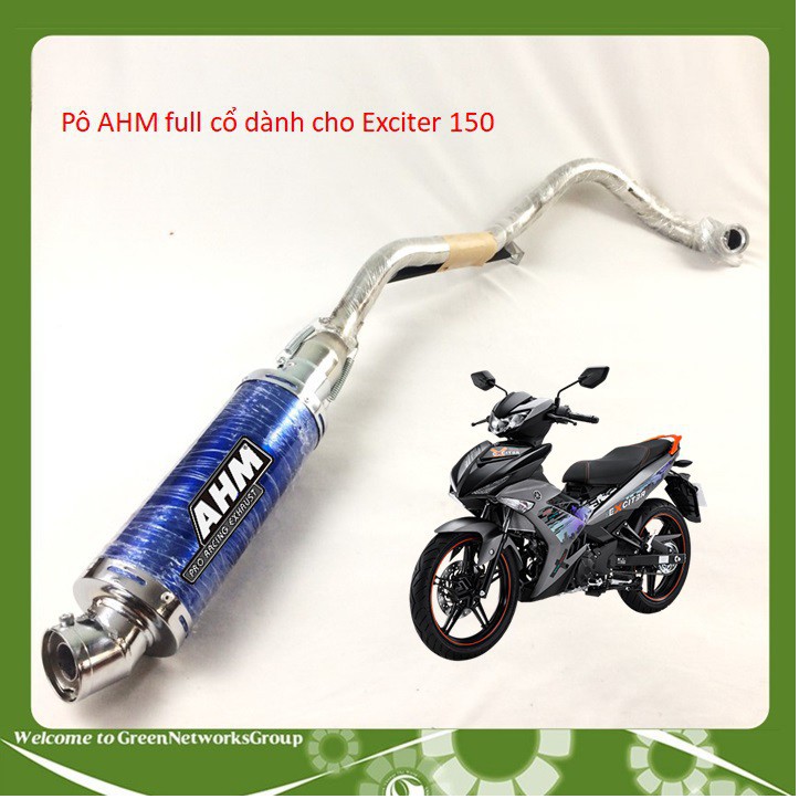 Pô xe máy AHM full cổ pô nhiều loại xe Winner Exciter Dream Wave