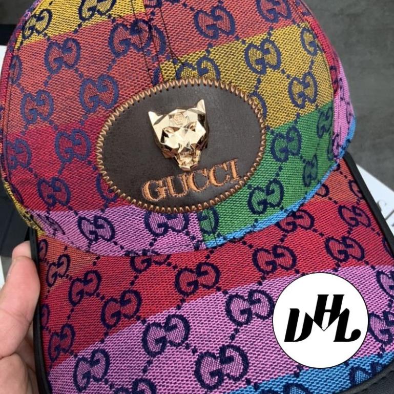 Mũ Lưỡi Trai Vải in Nhiều Màu Mạc Da Gắn Logo Gấu Vàng Full Tem Thời Trang Cao Cấp