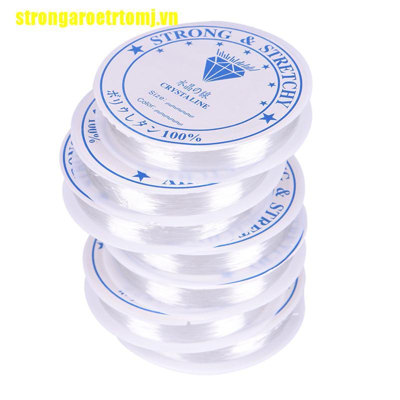 Set 10 Cuộn Dây Cước Xỏ Hạt Pha Lê Co Giãn Tiện Dụng