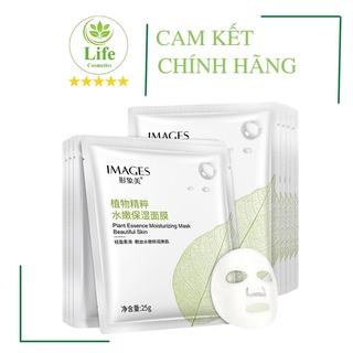 Mặt Nạ Giấy Trà Xanh - Mặt Nạ Nội Địa Trung Dưỡng Trắng Cấp Ẩm Life Cosmetics
