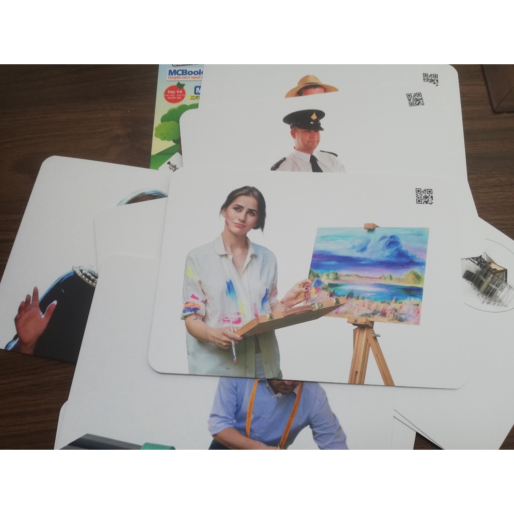 Flashcards - Jobs - Nghề nghiệp - Thẻ Thông Minh Theo Phương Pháp Giáo Dục Của Glenn Doman Có File Nghe