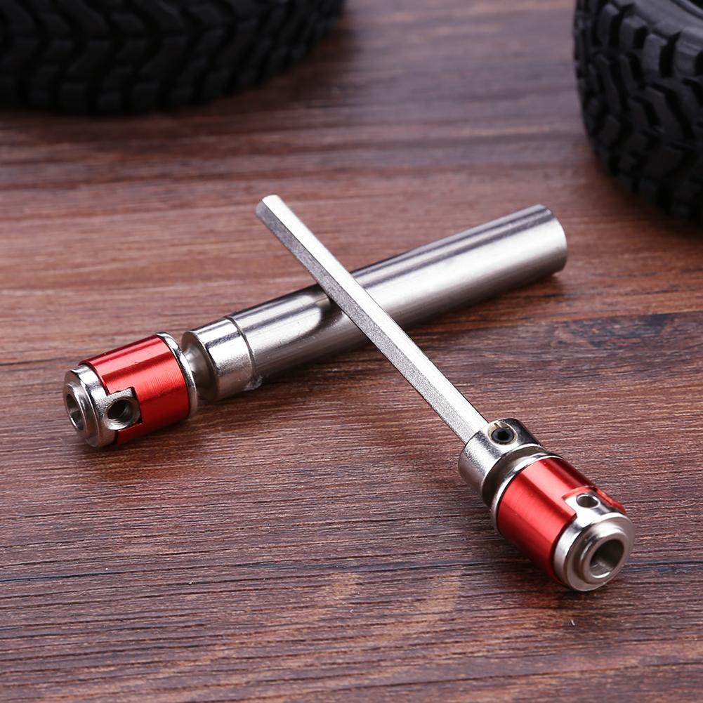 High 2pcs Metal Drive Shaft Drive Axle for 1/10 RC Rock Crawler Car Axial SCX10 D90